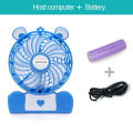 Mini ventilateur rechargeable multifonctionnel DC 4 &#39;&#39;